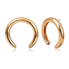 Hollow Crescent Earrings - Kelly Obi New York