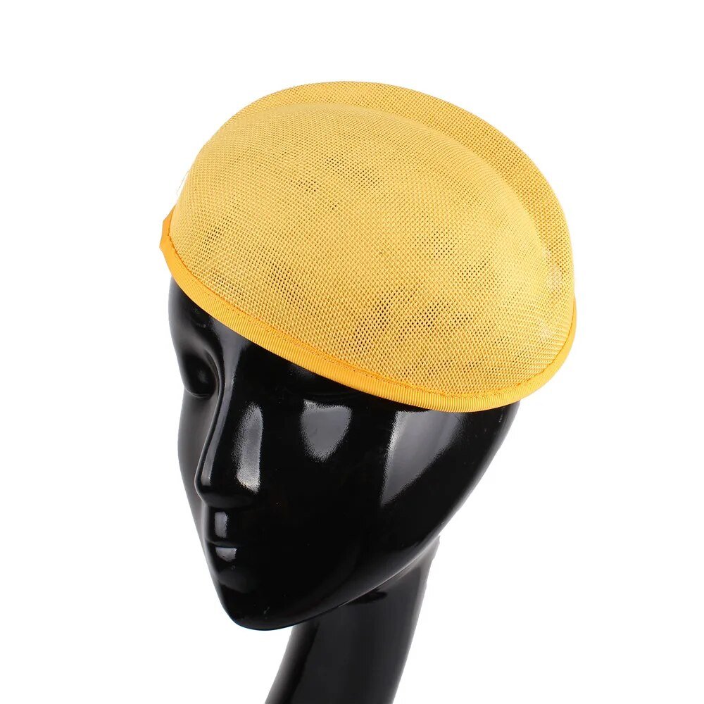 Imitation Sinamay Brimless Hat - Kelly Obi New York