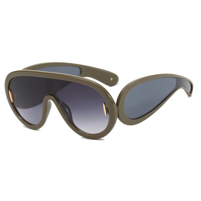 Large Frame Futuristic Sunglasses - Kelly Obi New York