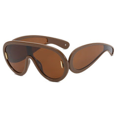 Large Frame Futuristic Sunglasses - Kelly Obi New York