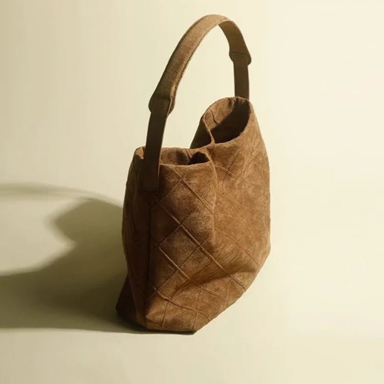 Lattice Suede Tote Bag - Kelly Obi New York