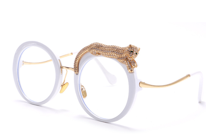 Leopard Round Frame Sunglasses - Kelly Obi New York