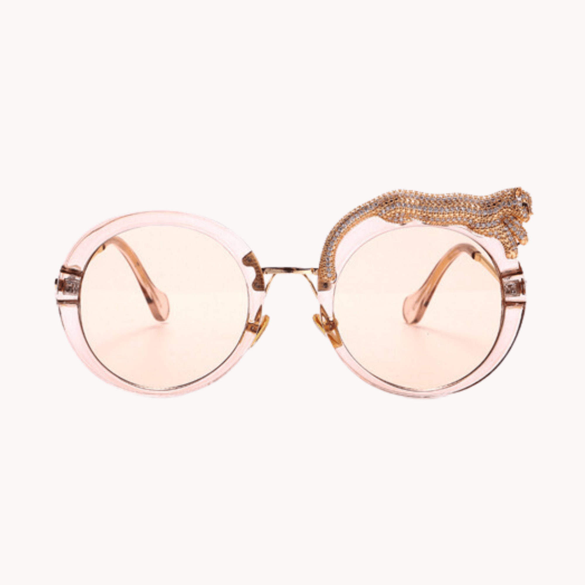 Leopard Round Frame Sunglasses - Kelly Obi New York