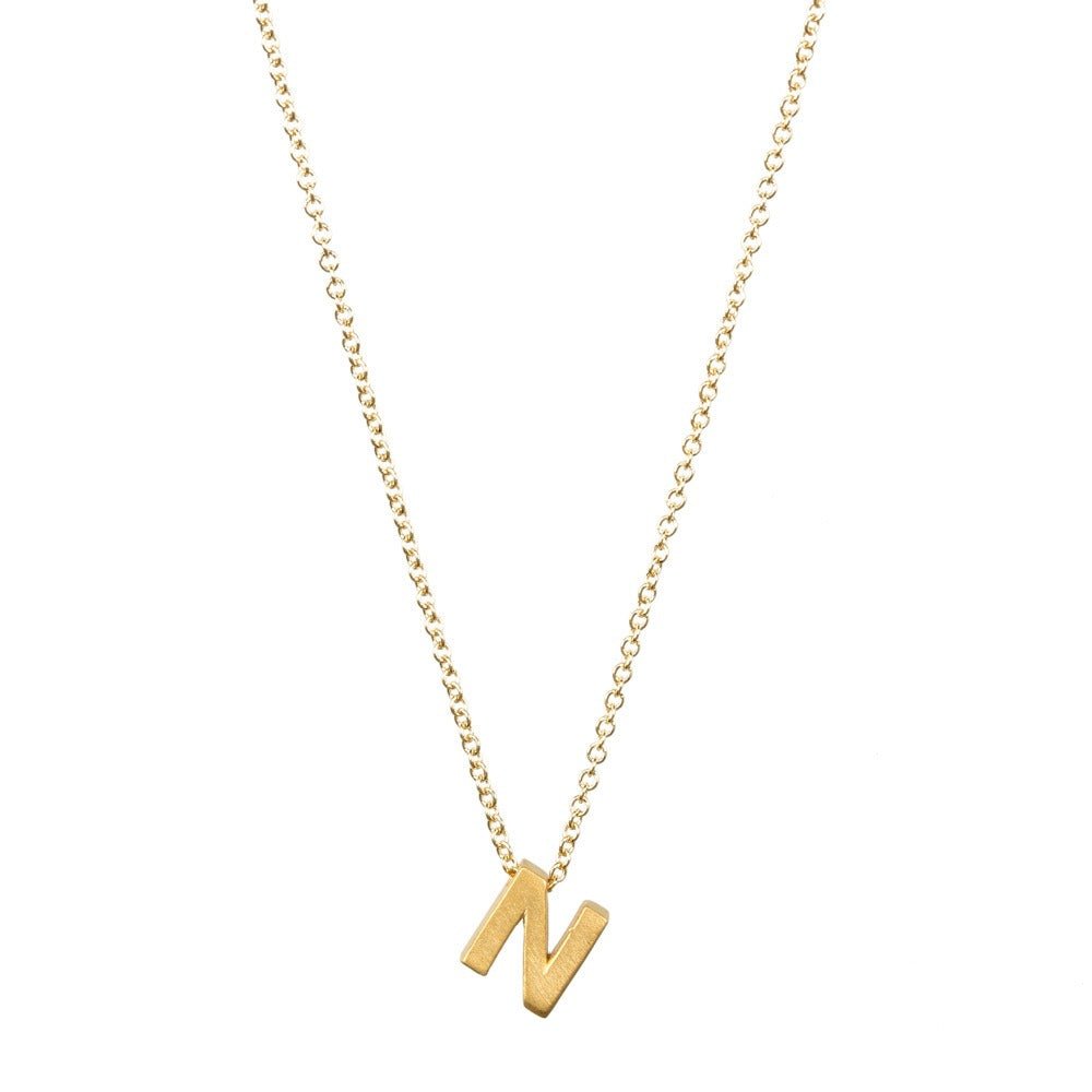 Letter Pendant Necklace - Kelly Obi New York