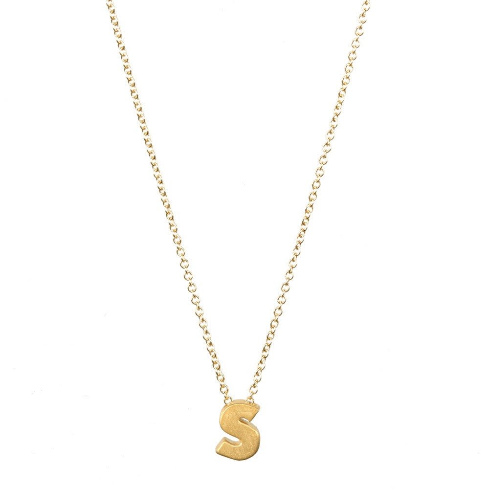 Letter Pendant Necklace - Kelly Obi New York