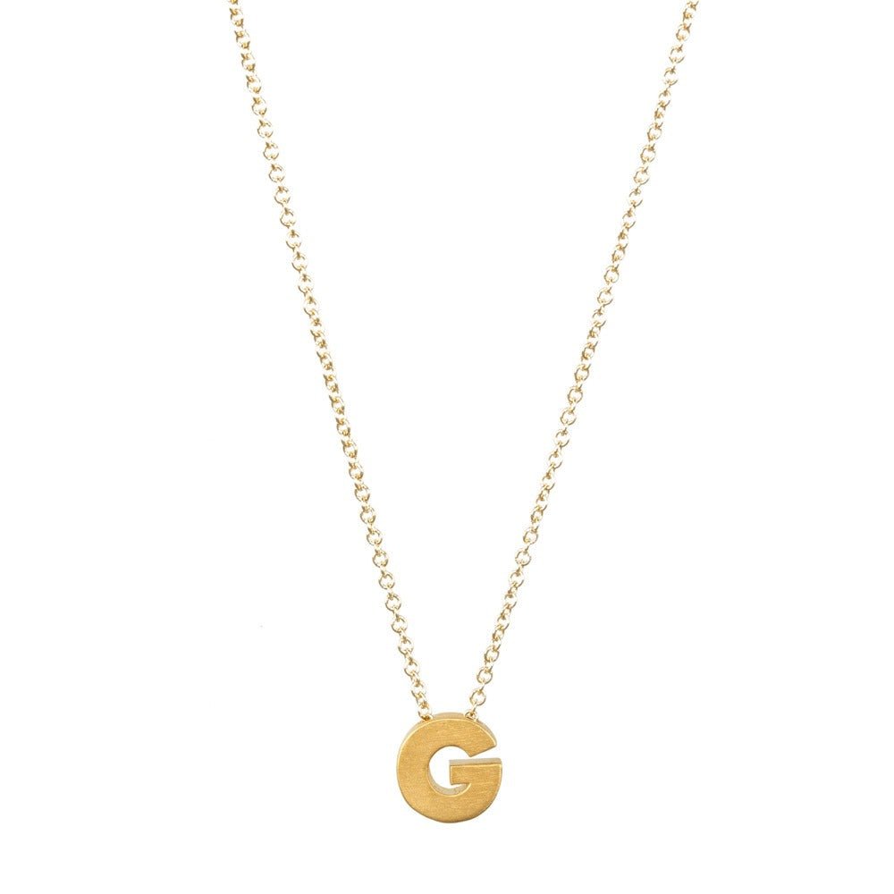 Letter Pendant Necklace - Kelly Obi New York