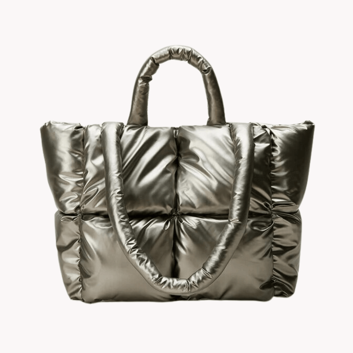 Metallic Quilted Shoulder Bag - Kelly Obi New York