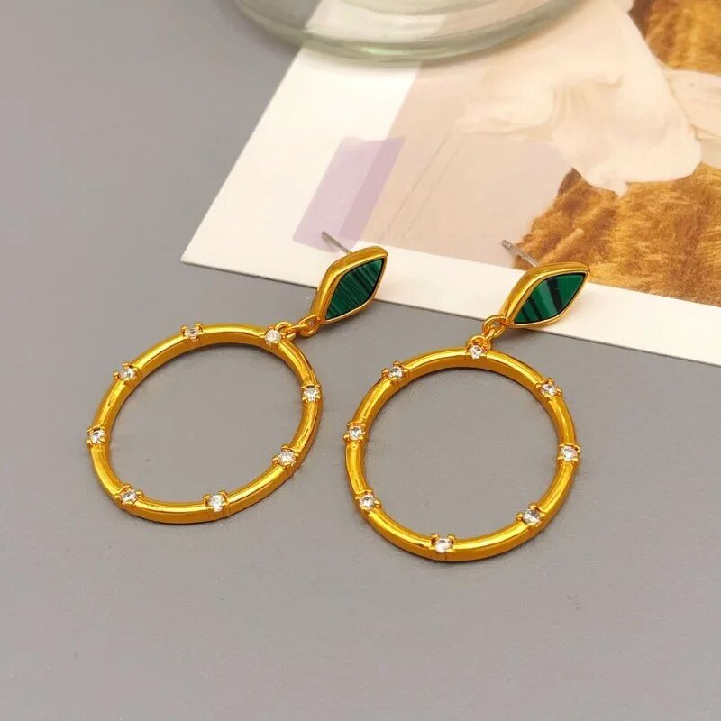 Needle Circle Earrings - Kelly Obi New York