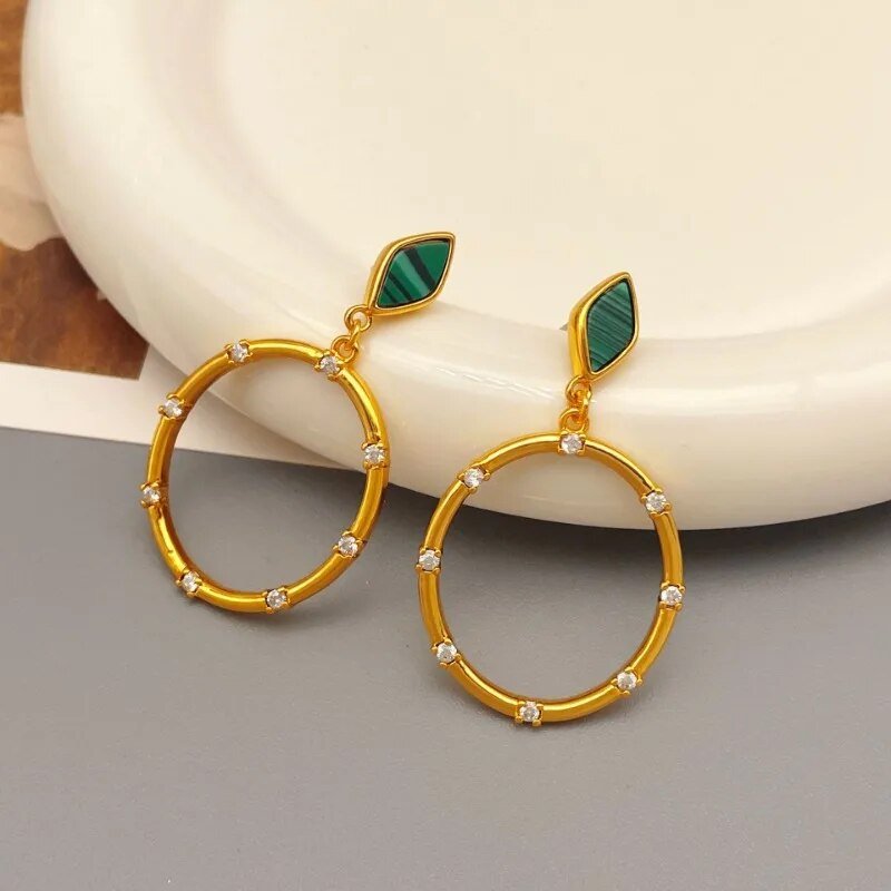 Needle Circle Earrings - Kelly Obi New York