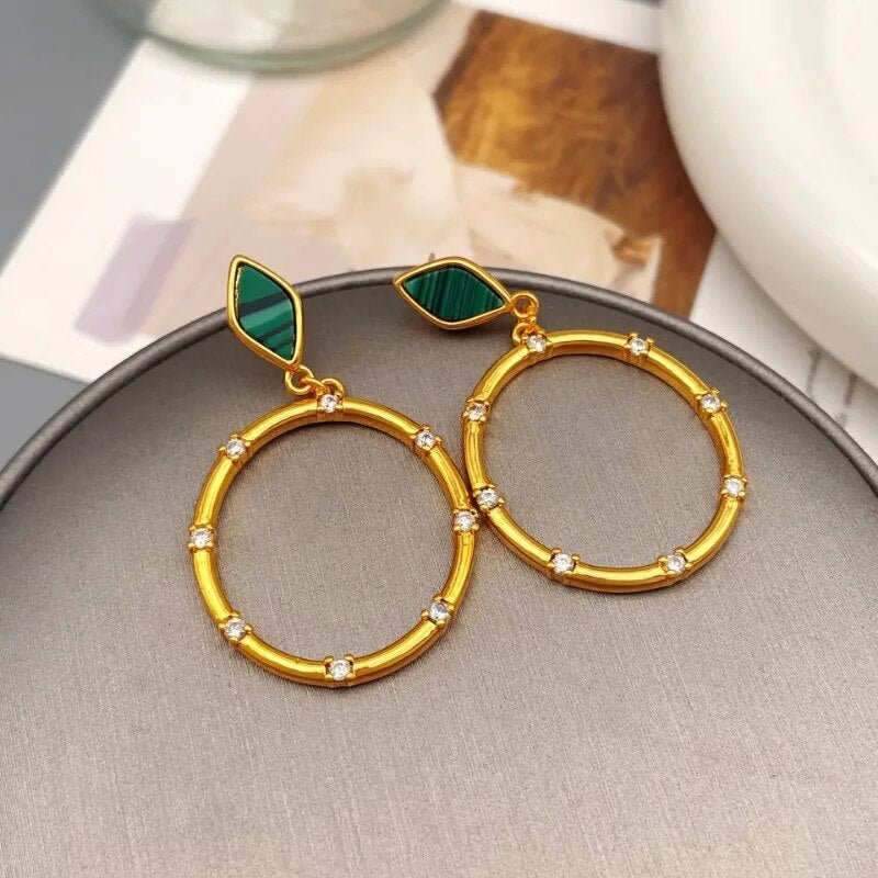 Needle Circle Earrings - Kelly Obi New York