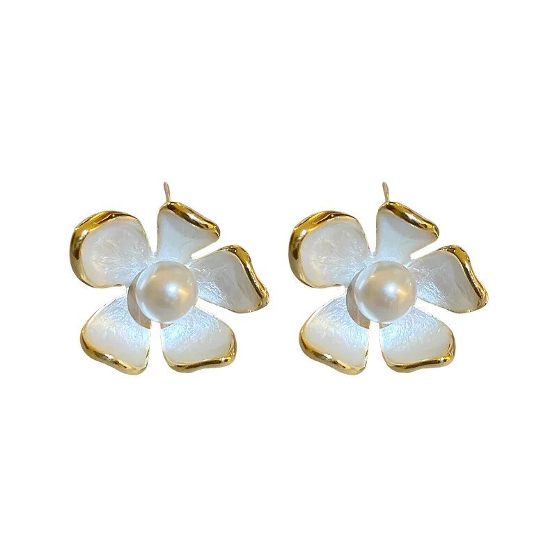 Pearl Flower Earrings - Kelly Obi New York