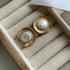 Pearl Stud Earrings - Kelly Obi New York