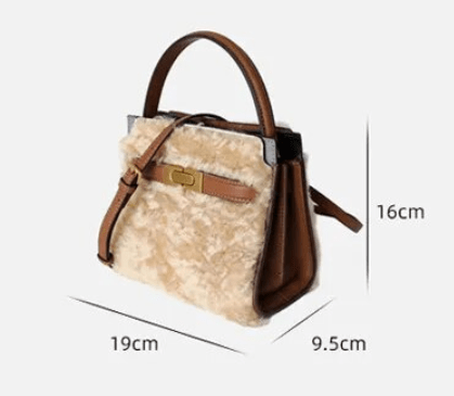 Petite Fluffy Wool Double Bag - Kelly Obi New York