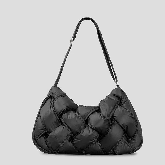 Puffy Weave Shoulder Bag - Kelly Obi New York