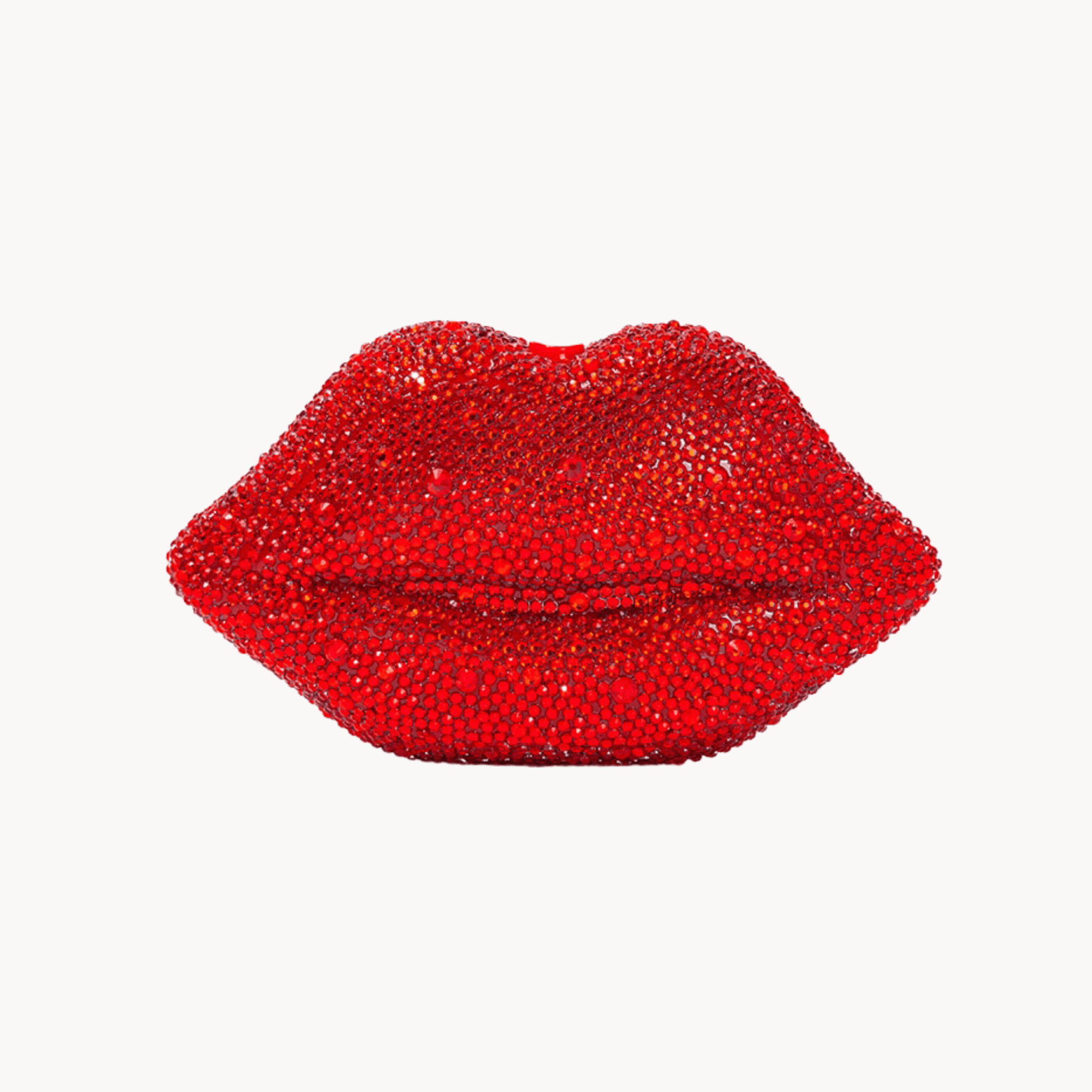 Red Lip Rhinestone Handbag - Kelly Obi New York