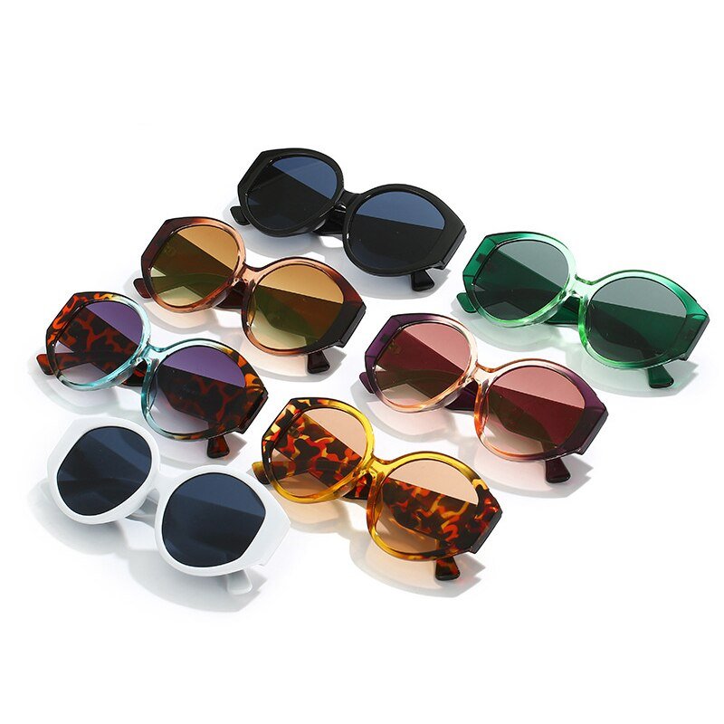 Retro Round Gradient Sunglasses - Kelly Obi New York