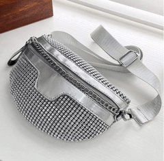 Rhinestones Chained Fanny Pack - Kelly Obi New York