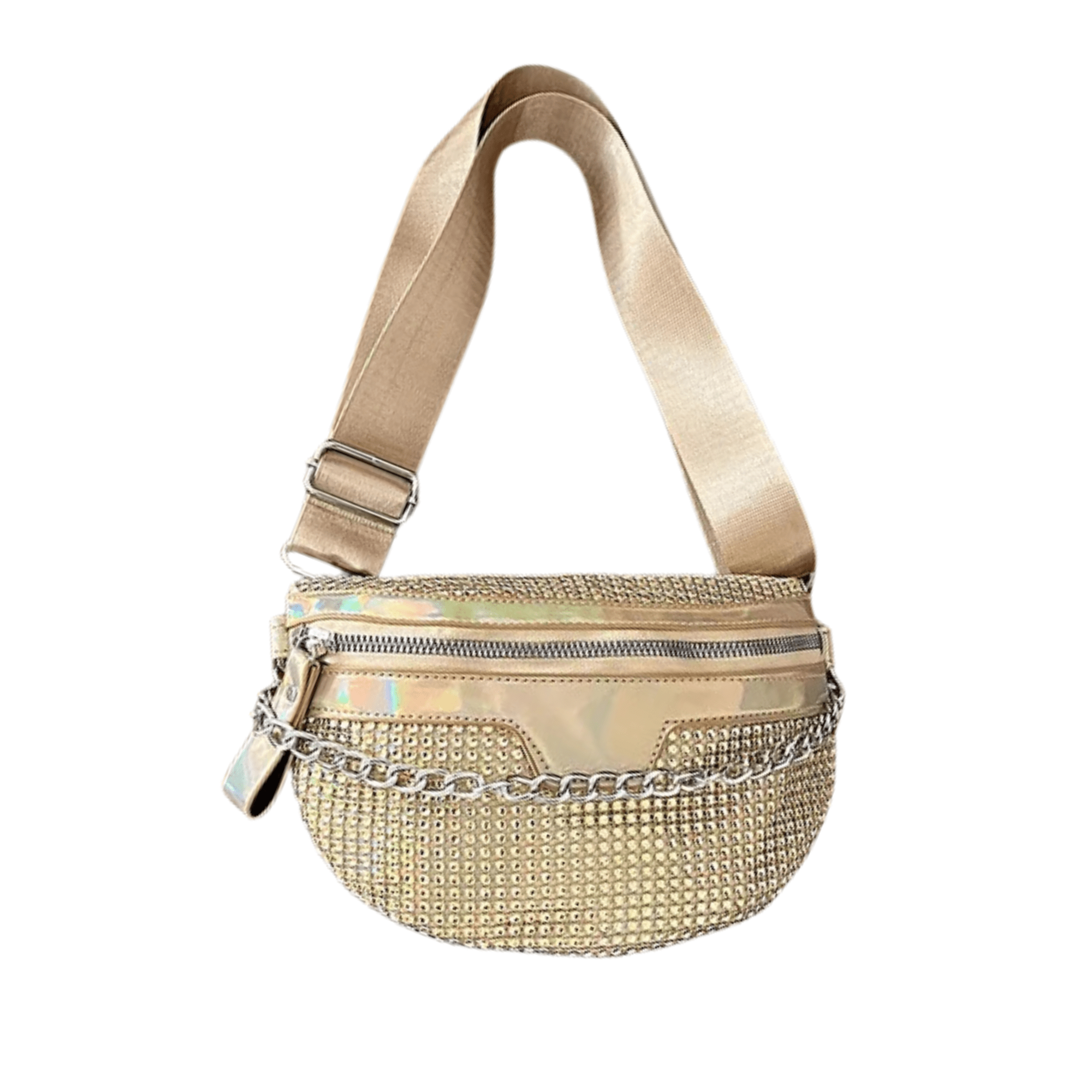 Rhinestones Chained Fanny Pack - Kelly Obi New York