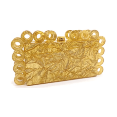 Rings Acrylic Clutch Bag - Kelly Obi New York