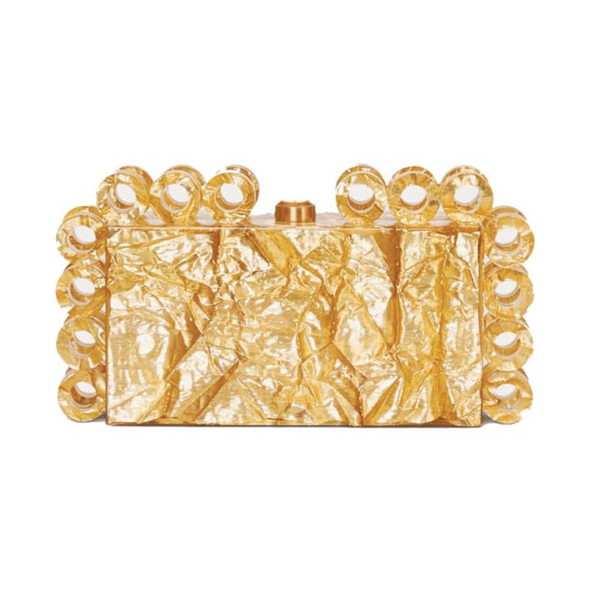 Rings Acrylic Clutch Bag - Kelly Obi New York