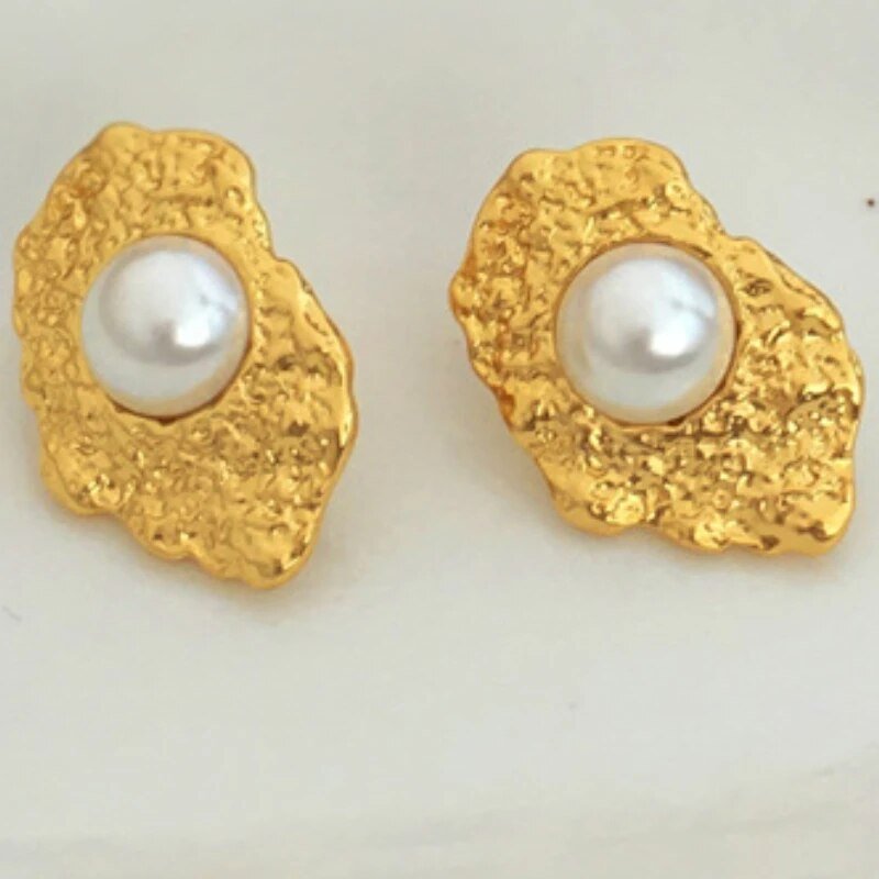 Shell Pearl Earrings - Kelly Obi New York