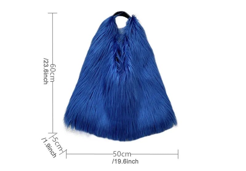 Soft Faux Fur Tote Bag - Kelly Obi New York