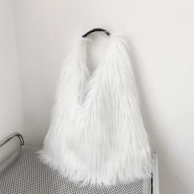 Soft Faux Fur Tote Bag - Kelly Obi New York