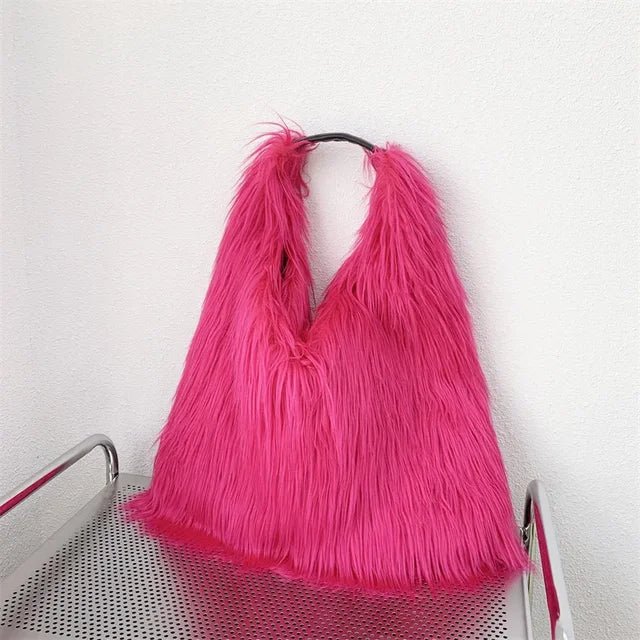 Soft Faux Fur Tote Bag - Kelly Obi New York