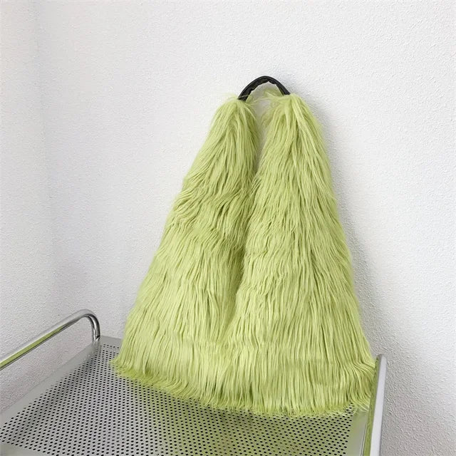 Soft Faux Fur Tote Bag - Kelly Obi New York