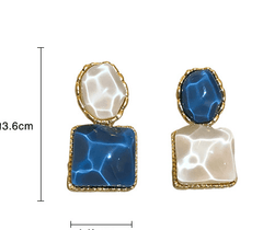 Square Baroque Freshwater Earrings - Kelly Obi New York