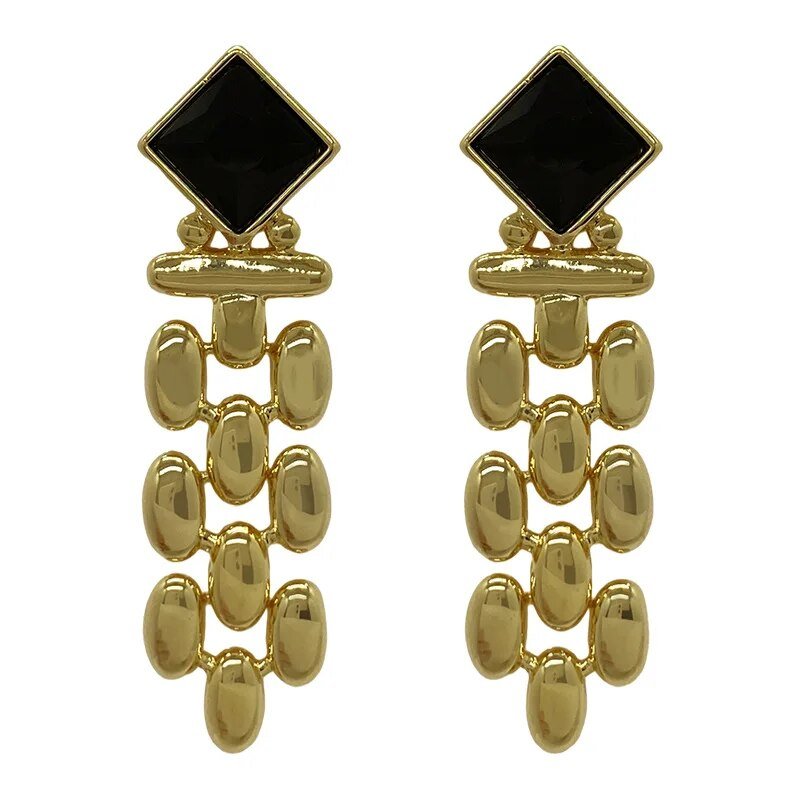 Square Dangle Earrings - Kelly Obi New York