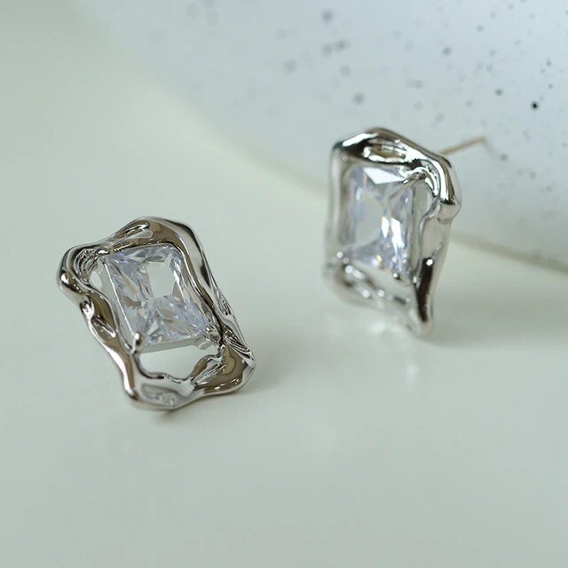 Square Glass Earrings - Kelly Obi New York