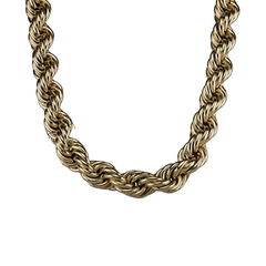 Stainless Steel Chunky Rope Necklace - Kelly Obi New York