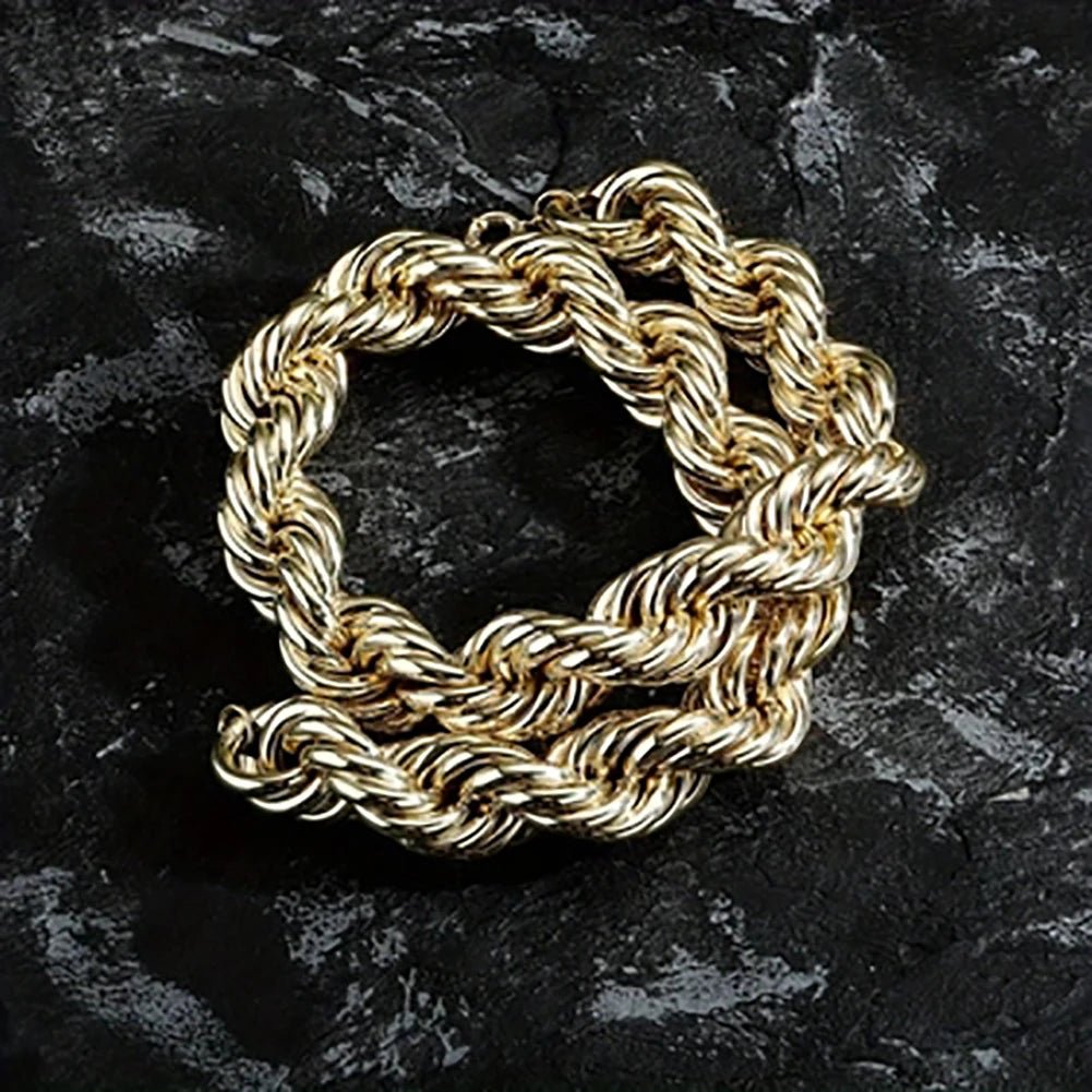 Stainless Steel Chunky Rope Necklace - Kelly Obi New York