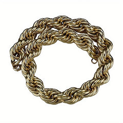 Stainless Steel Chunky Rope Necklace - Kelly Obi New York