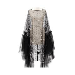 Star Shower Ruffle Sheer Dress - Kelly Obi New York