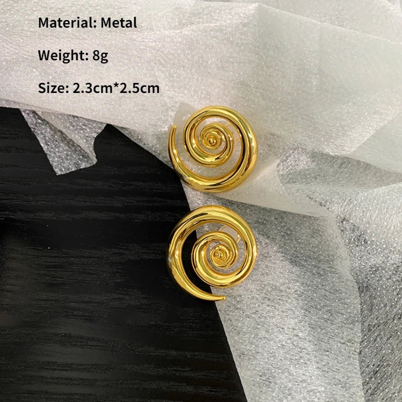 Swirl Stud Earrings - Kelly Obi New York