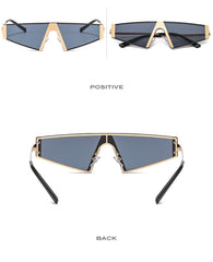 Triangle Metal Frame Sunglasses - Kelly Obi New York