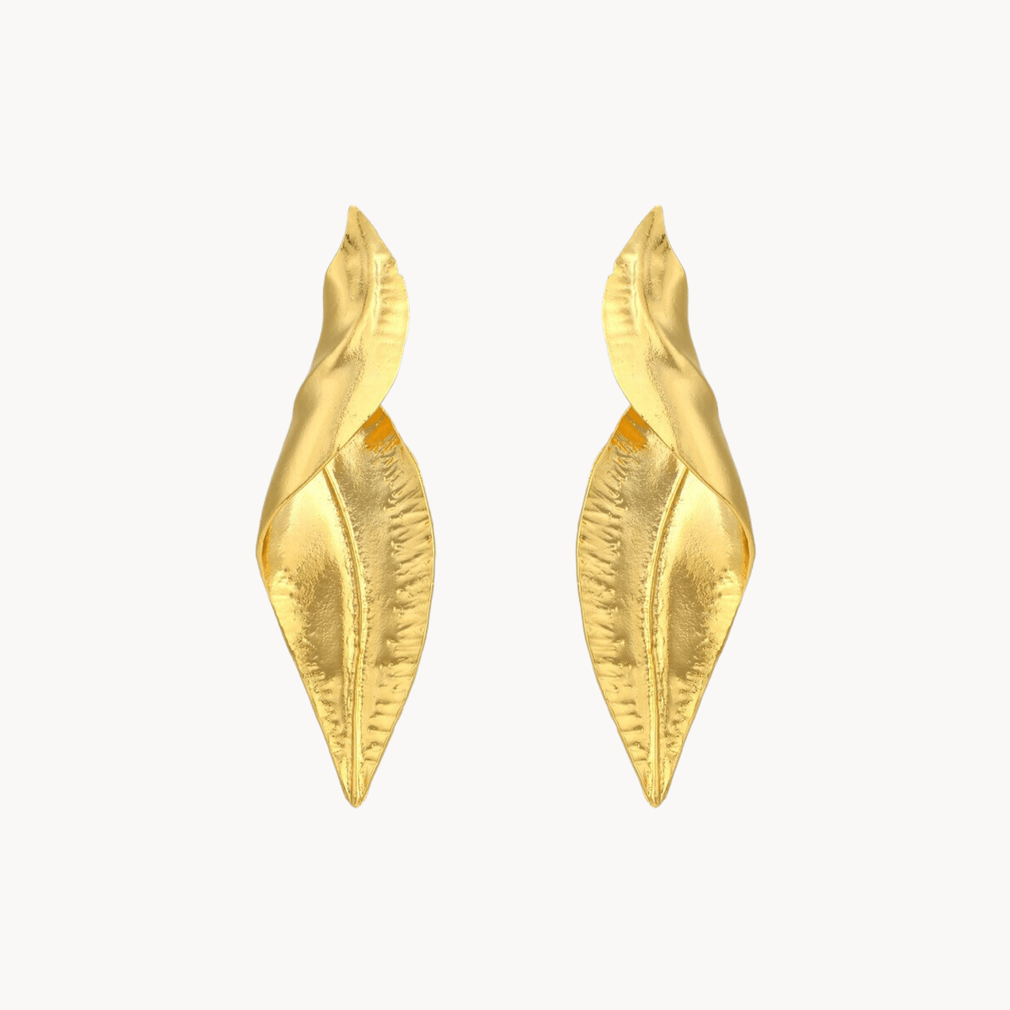 Twisted Leaf Earrings - Kelly Obi New York