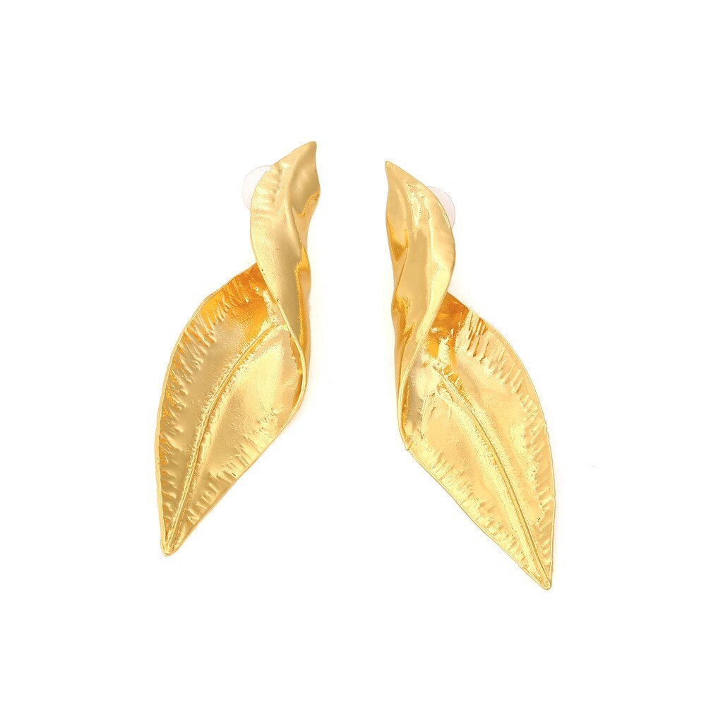 Twisted Leaf Earrings - Kelly Obi New York