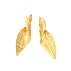 Twisted Leaf Earrings - Kelly Obi New York