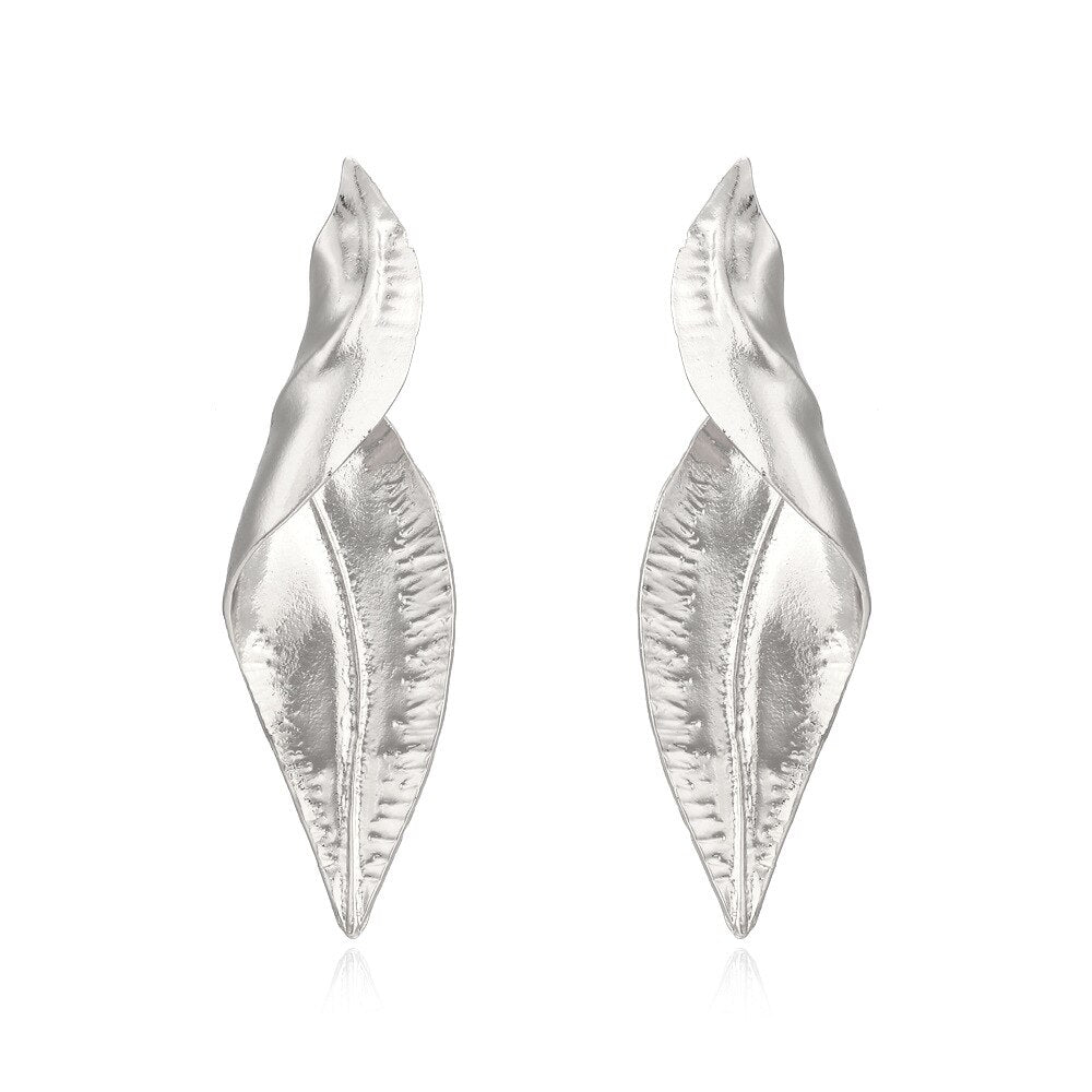 Twisted Leaf Earrings - Kelly Obi New York