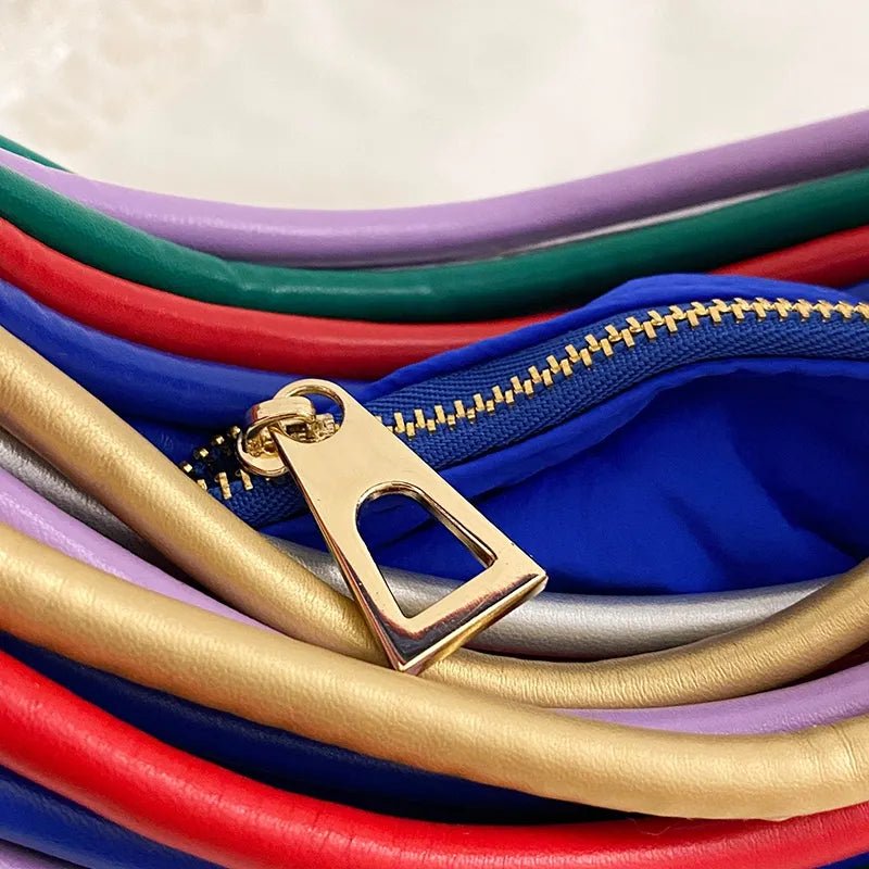 Vibrant Colorful Rainbow Noodles Bag - Kelly Obi New York