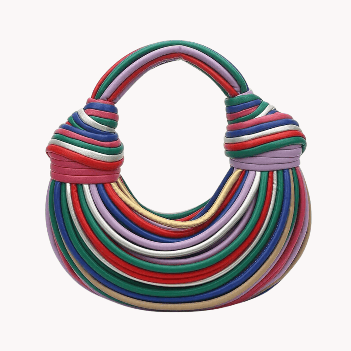 Vibrant Colorful Rainbow Noodles Bag - Kelly Obi New York