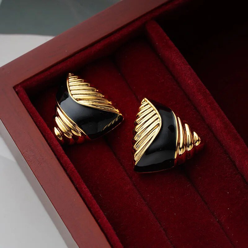 Vintage Triangle Earrings - Kelly Obi New York