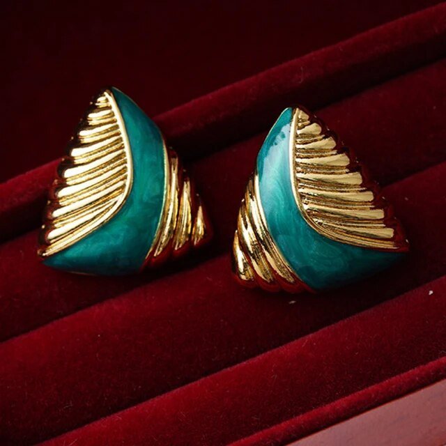 Vintage Triangle Earrings - Kelly Obi New York