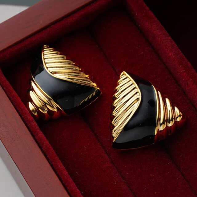 Vintage Triangle Earrings - Kelly Obi New York