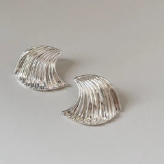 Wavy Metal Earrings - Kelly Obi New York