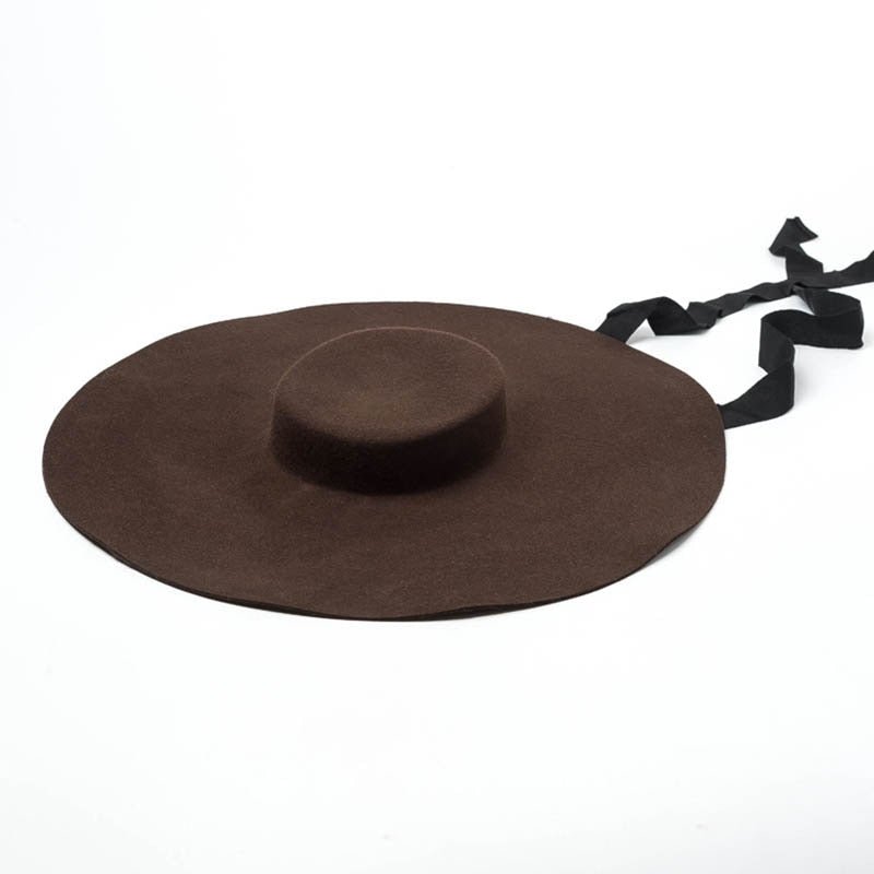 Wide Brim Wool Hat - Kelly Obi New York