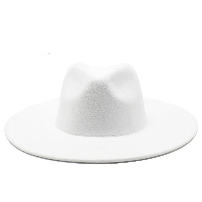 Wide Brim Woolen Jazz Hat - Kelly Obi New York